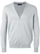 Fay - Knitted Cardigan - Men - Cotton - 50, Grey, Cotton