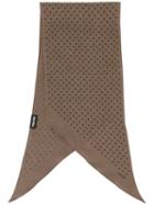 Tom Ford Mini Circle Scarf, Men's, Brown, Linen/flax