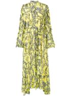 Ellery - Jacqueline Floral Print Maxi Dress - Women - Silk - 8, Yellow/orange, Silk