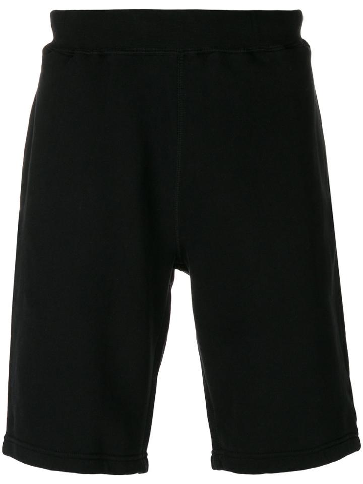 Sunspel Straight Leg Track Shorts - Black