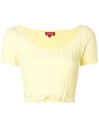 Staud Honeybee Cropped Top - Yellow & Orange