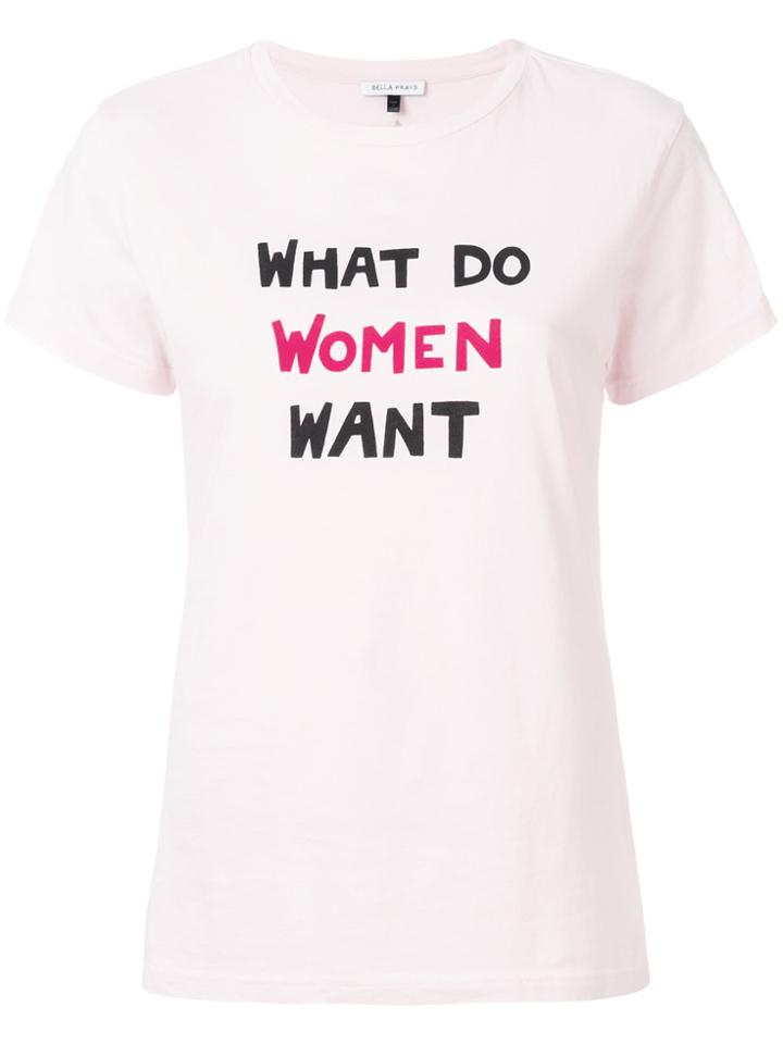 Bella Freud What Do Women Want T-shirt - Pink & Purple
