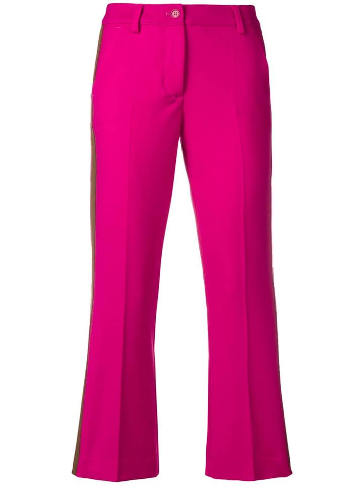 P.a.r.o.s.h. Cropped Side Stripe Trousers - Pink