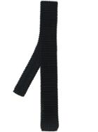 Lanvin Square Tip Tie - Black