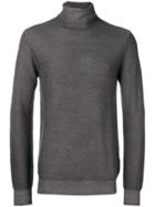 Paolo Pecora Roll-neck Fitted Sweater - Grey