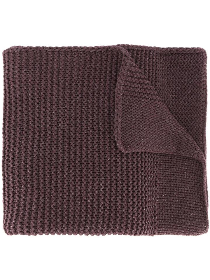 Fabiana Filippi Chunky Knit Scarf - Pink & Purple