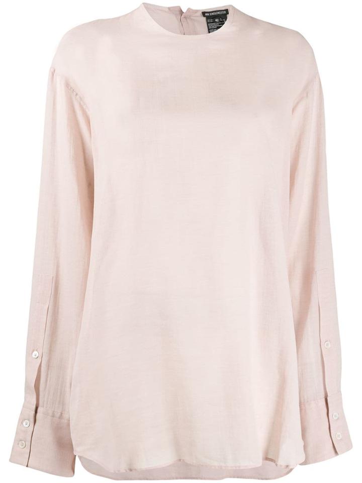 Ann Demeulemeester Dropped Shoulder Blouse - Neutrals
