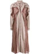 Y/project Ruffle Panel Shirt Dress - Neutrals