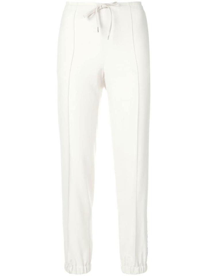 Ermanno Scervino Cropped Stripe Trousers - Neutrals