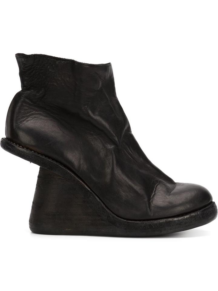 Guidi Asymmetric Wedge Boots