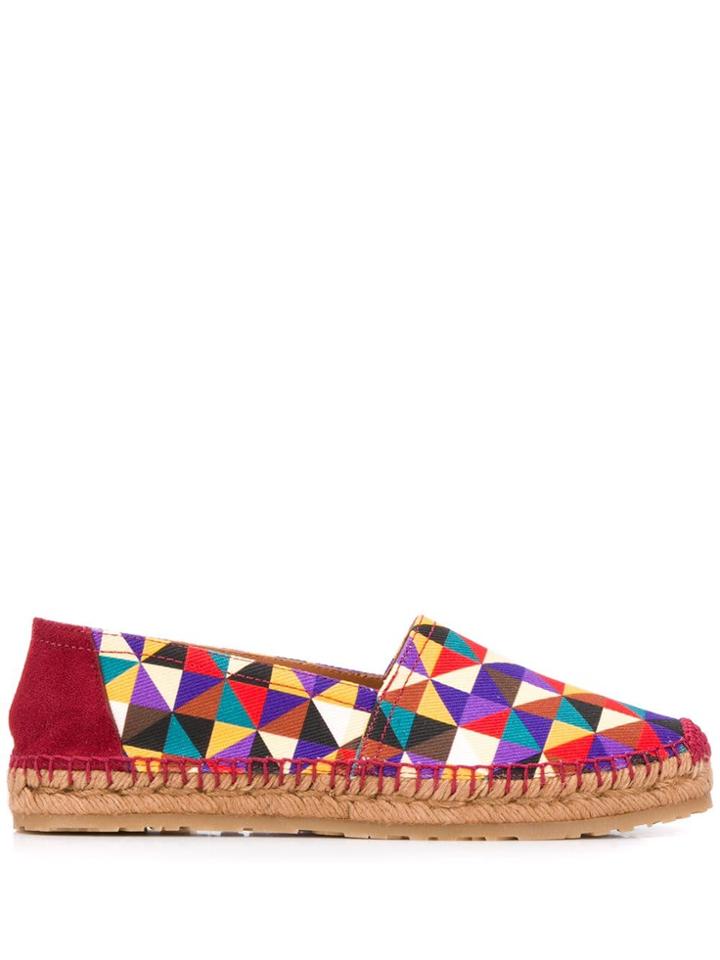 Etro Raffia Sole Espadrilles - Red