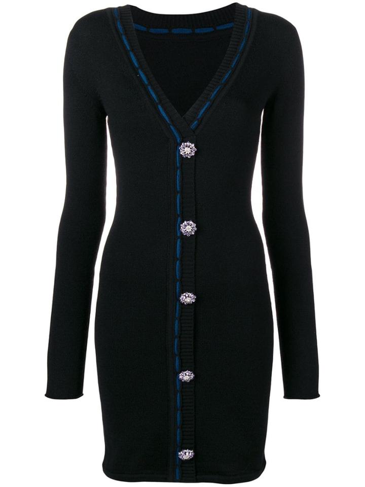 Faith Connexion Long Fitted Cardigan - Black