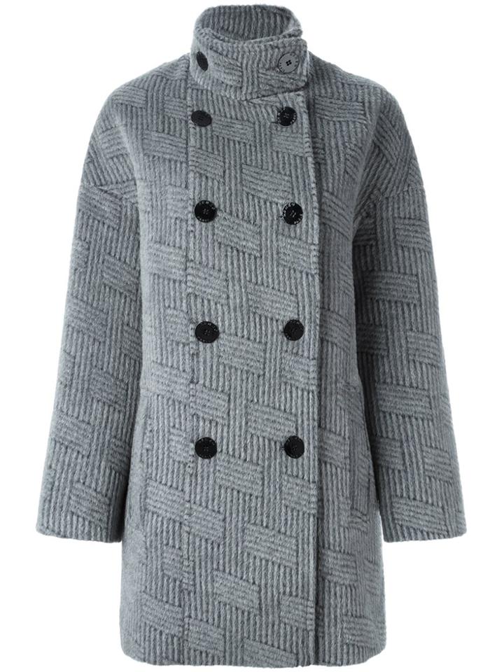 Kenzo 'ny Stripes' Coat - Grey