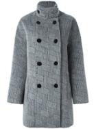 Kenzo 'ny Stripes' Coat - Grey