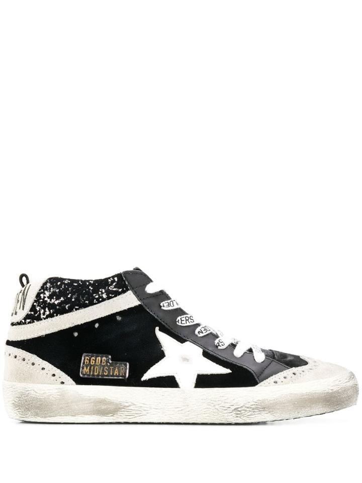 Golden Goose Mid Star Sneakers - Black