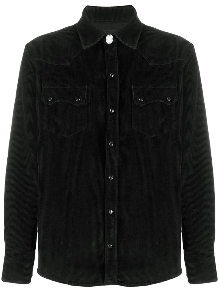 Family First Corduroy Western Shirt - Black