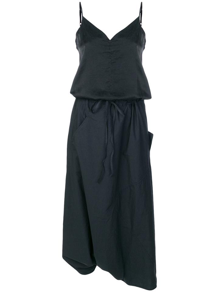 Andrea Ya'aqov Tie Fastening Cami Dress - Black