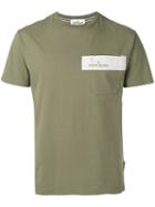 Stone Island Chest Pocket T-shirt, Men's, Size: Xl, Green, Cotton