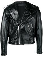 Enfants Riches Déprimés 'mick Jagger Astrology' Biker Jacket - Black