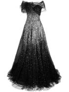 Marchesa Diffusing Sequin Gown - Blue