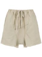 Osklen Panelled Shorts - Neutrals