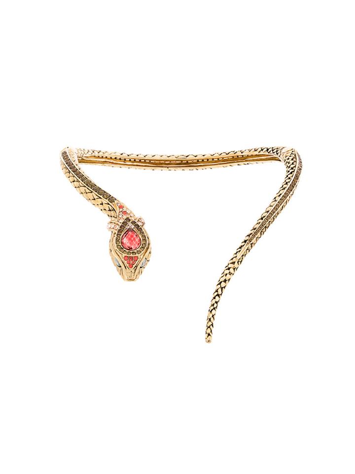 Roberto Cavalli Snake Necklace - Metallic