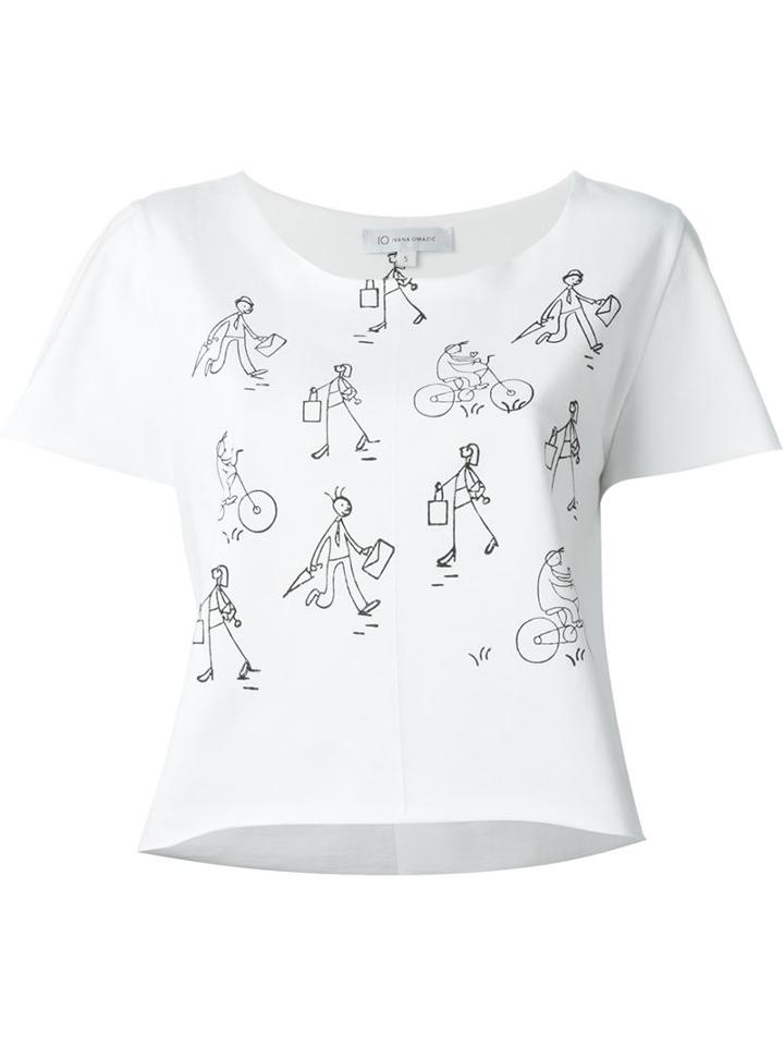 Io Ivana Omazic Drawing Print T-shirt