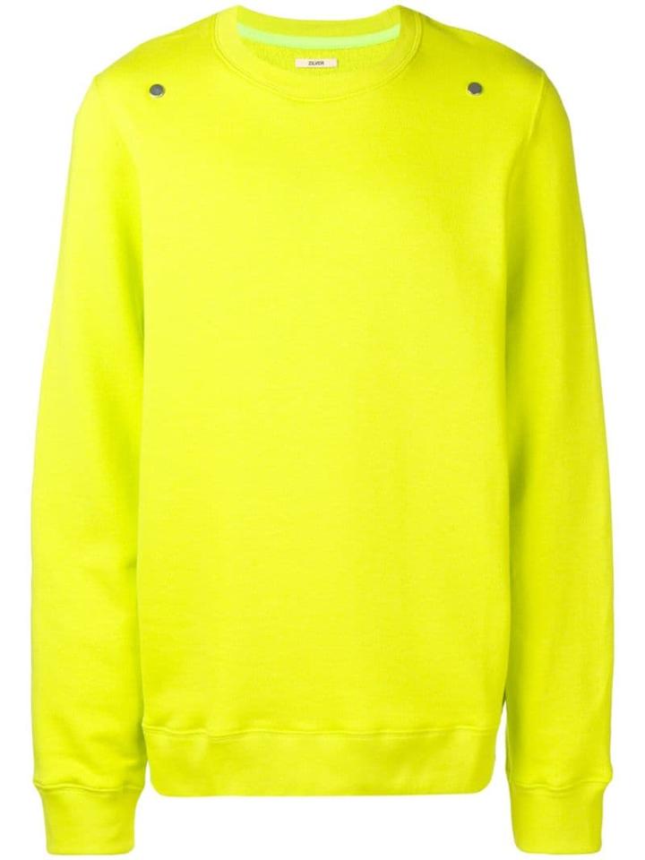 Zilver Round Neck Sweatshirt In Organic Cotton - Green