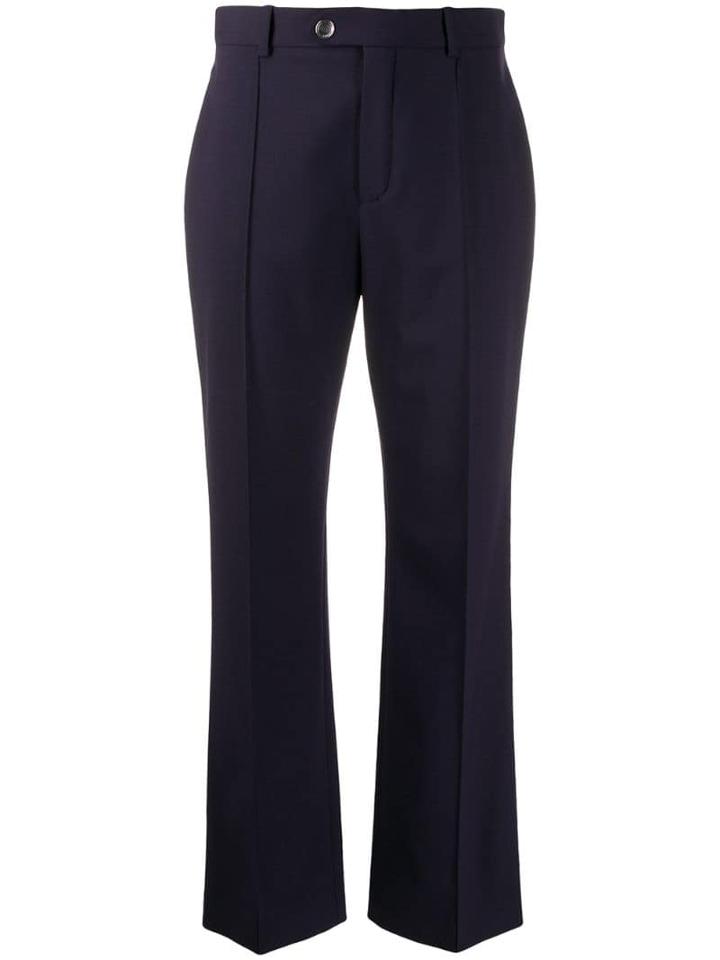 Chloé Raised Seam Tailored Trousers - Blue