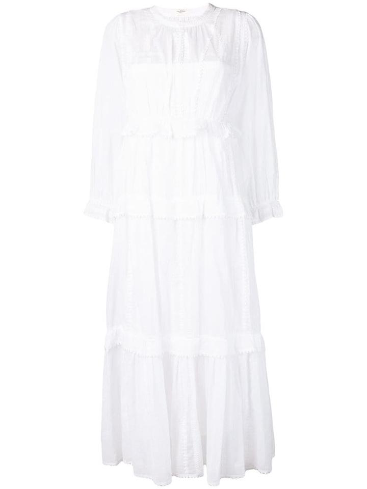 Isabel Marant Étoile Oboni Tiered Dress - White