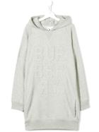 Burberry Kids Teen Embossed Logo Sweater Dress - Grey