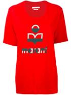 Isabel Marant Étoile Printed T-shirt, Women's, Size: Medium, Red, Linen/flax