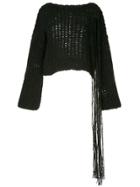 Isabel Benenato Chunky Knit Jumper - Black