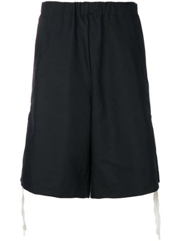 Dima Leu Side Zip Track Shorts - Black