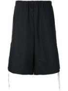 Dima Leu Side Zip Track Shorts - Black