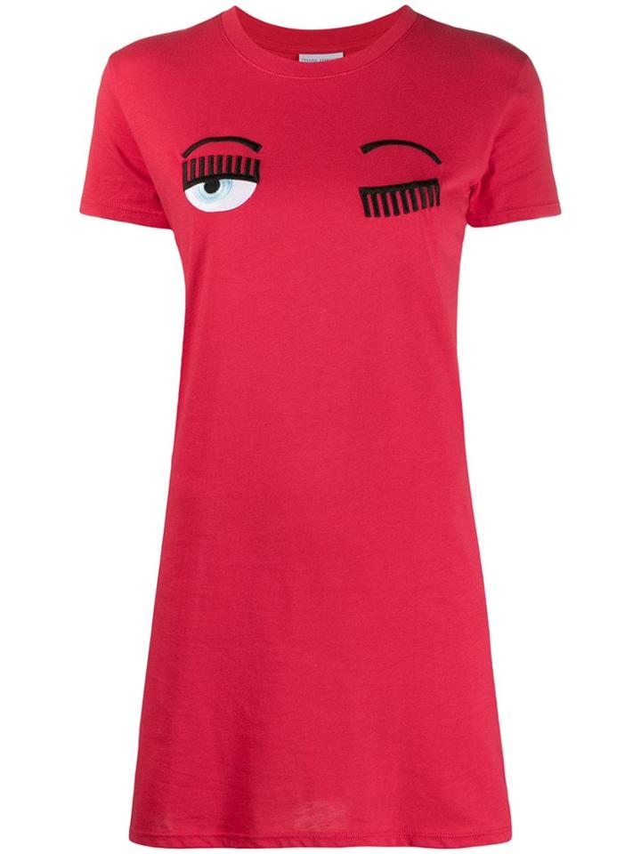 Chiara Ferragni Flirting T-shirt Dress - Red