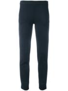 Emporio Armani - Straight Trousers - Women - Polyamide/spandex/elastane/viscose - 48, Blue, Polyamide/spandex/elastane/viscose