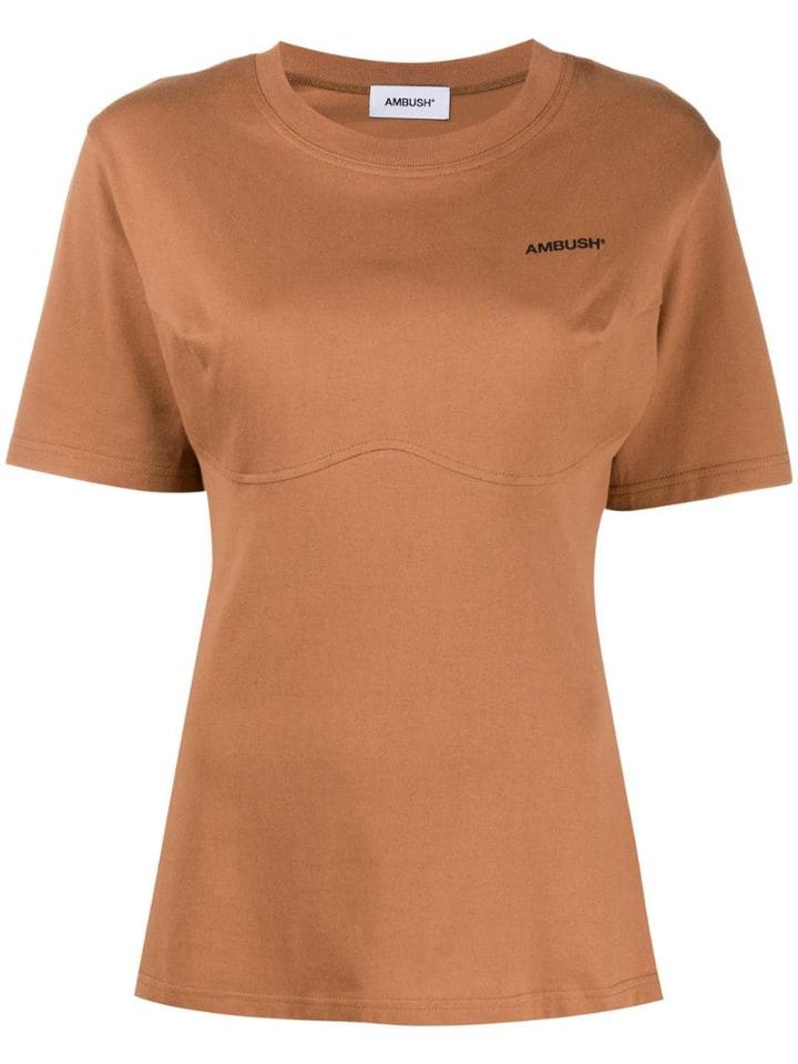 Ambush Printed Logo T-shirt - Brown
