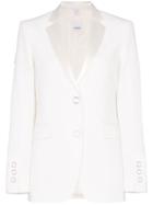 Burberry Caratown Single-breasted Blazer - White