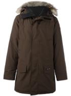 Canada Goose Zipped Parka Coat, Men's, Size: Xs, Brown, Cotton/feather Down/nylon/coyote Fur