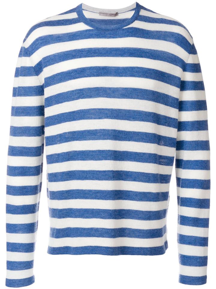 Ermanno Scervino Striped Longsleeveled Jumper - Blue