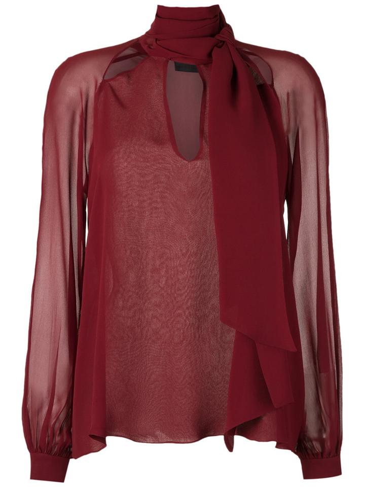 Giuliana Romanno Silk Shirt, Women's, Size: 40, Red, Silk