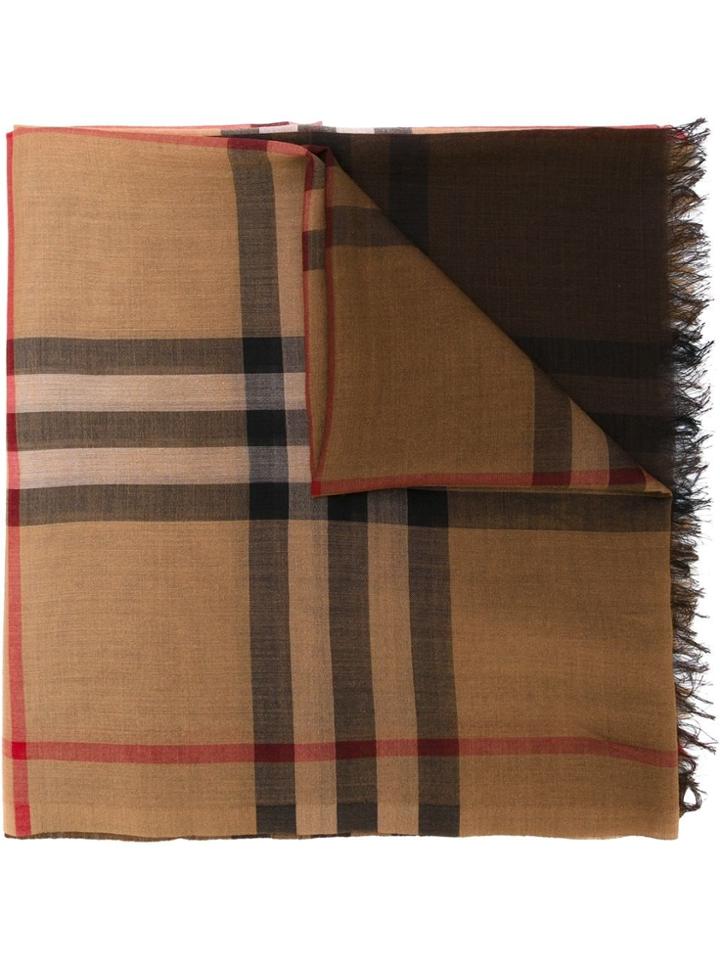 Burberry House Check Scarf - Brown