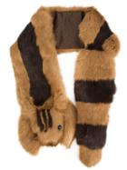 Muveil Fur Stole, Women's, Brown, Rabbit Fur
