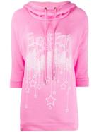 Elisabetta Franchi Graphic Print Hoodie - Pink