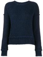 Allude Boxy Fit Jumper - Blue