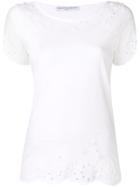 Ermanno Scervino Embroidered Detail T-shirt - White