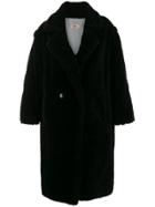 Yves Salomon Meteo Double Buttoned Coat - Black