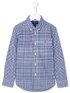 Ralph Lauren Kids - Button-down Gingham Shirt - Kids - Cotton - 4 Yrs, Blue