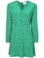 Hvn Floral Print Dress - Green